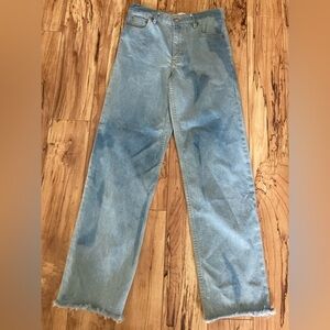 Zara jeans the new daddy high rise size 2 baggier legs